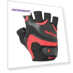 Перчатки атлетические Harbinger FlexFit, black/red, XL