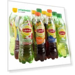 Чай холодный черный Lipton Микс 4 вкуса негазированный 12 штук по 0.5 л