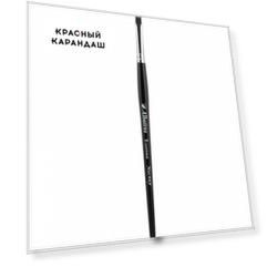 Кисть синтетика №6 скошенная Альбатрос "Мастер" короткая ручка