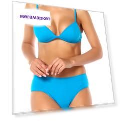 Комплект белья женский Cotton Club AURA 7US+LEA 4US S4 MARE голубой 1-1 IT