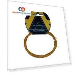 Трос велосипедный Teflon, 1.5 мм x 2100 мм, 7x6, сталь, жёлтый