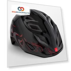 Велошлем детский Met Genio Black Flames 2018 (Unisize (52-57 см))