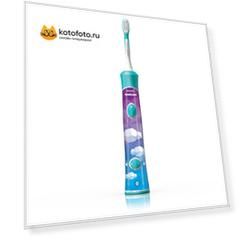 Зубная щетка электрическая Philips Sonicare For Kids HX6322/04 белый