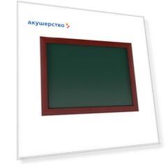 Attache Доска меловая магнитная 50х70 см (дерево)