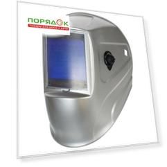 Маска сварщика хамелеон, с ручной регулировкой, FoxWeld, Gefest 9700V, 4 DIN, 13 DIN, серебряная, 5295