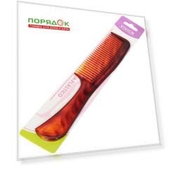 Расческа гребень, 20.5 х 4 см, пластик, с ручкой, Y439
