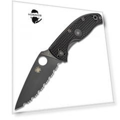 Складной нож Spyderco Tenacious Lightweight 122SBBK, сталь 8Cr13MOV, рукоять FRN, чёрный