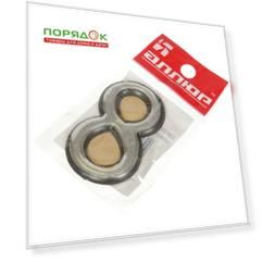 Цифра на дверь 8, Аллюр, пластик, хром, 5103