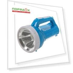 Фонарь ручной, встроенный аккумулятор, зарядка от сети 220 В, пластик, SPE17194-13