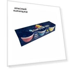 Игрушки в наборе "Космический песок", микс 3 цвета и формочка, синий, желтый, красный, 510 г.