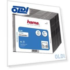 Коробка HAMA для 1 CD прозрачный/черный H-51167 25 шт