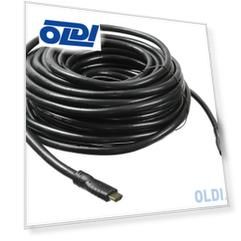 Кабель HDMI 20м Бюрократ BHP HDMI 2.0-20 круглый черный