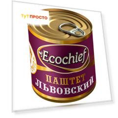 Паштет экошеф 250 г львовский гост ж/б ключ