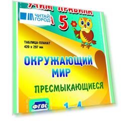 Окружающий мир Пресмыкающиеся 1-4 классы Таблица-плакат