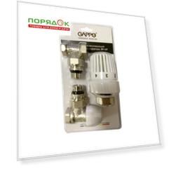 Комплект термостатический для радиатора, 1/2", угловой, Gappo, G459