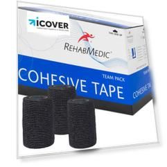 Спортивный тейп RehabMedic Cohesive Tape 7.5x4.6 RMV0213BK (Black)