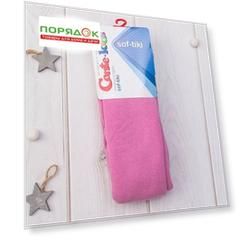 Колготки детские махра, Conte-kids, Sof-Tiki, розовые, р. 80-86, 7С-38СП