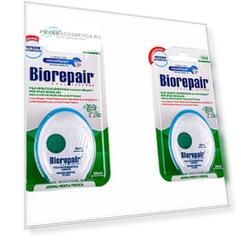 Biorepair Набор Зубная нить с воском комплексная защита Waxed Floss, 50м*2 штуки (Biorepair, Уход за зубами)