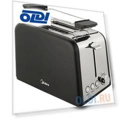 Тостер Midea MT-1413 850Вт черный/серебристый