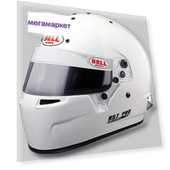 Шлем для автоспорта Bell 1310006 закрытый RS7 PRO HANS FIA 8859 белый р 59