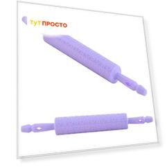 Скалка фигурная 22,5*5см звездочки-сердечки vl80-273