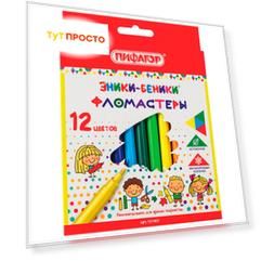 Фломастеры 12цв Пифагор эники-беники 151401