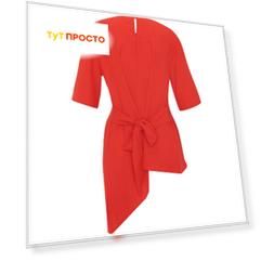 Блуза 1/2/asymmetric blouse top naomi sh/сезон 807/цвет 4489/размер 42