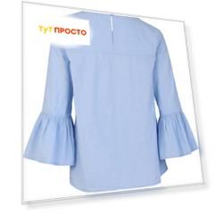 блуза  Tom Tailor / жен / light chambray / 100 % Хлопок / 42