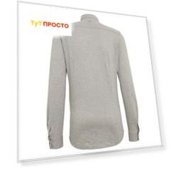 блуза  Tom Tailor / муж / серый / 60 % Хлопок, 40 % Полиэстер / XXXL