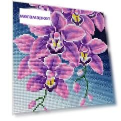 Алмазная вышивка Вышиваем бисером Орхидеи (на магнитной основе), 20x28,5 см