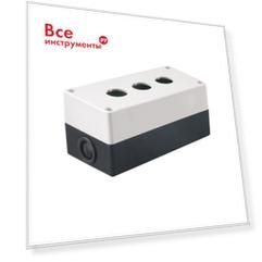 Трехместный корпус для кнопок IEK КП 103 BKP10-3-K01