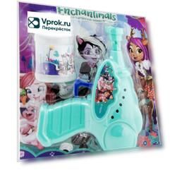 Игрушка 1Toy Пистолет для пускания мыльных пузырей Enchantimals 50мл