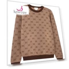 Бежевый джемпер из шерсти и хлопка GUCCI детский