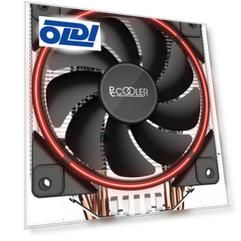 Кулер PCCooler GI-X5R S775/115X/AM2/AM3/AM4 (24 шт/кор, TDP 160W, вент-р 120мм с PWM, Red LED FAN, 5 тепловых трубок 6мм, 1000-1800RPM, 26.5dBa)