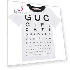 Белая футболка с логотипом GUCCI детская