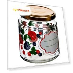Банка 0,65л стекло крышка жесть