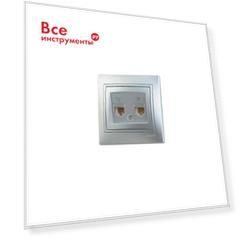 Двойная телефонная розетка Lezard MIRA 701-1010-138