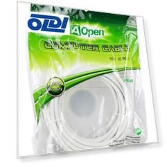Кабель AOpen  HDMI 19M/M 1.4V+3D/Ethernet AOpen  ACG511W-10M 10m, белый, позолоченные контакты