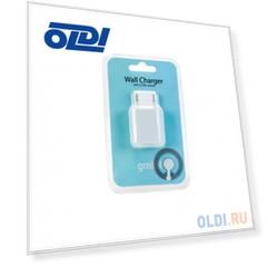 Зарядное устроиство USB от сети питания 220В GM-WC-197-2USB с 2 USB портами, белый