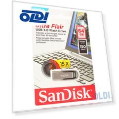 Внешний накопитель 64GB USB Drive <USB 3.0 SanDisk Ultra Flair (SDCZ73-064G-G46)