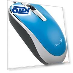 Мышь проводная Genius DX-120 Blue, USB оптическая, голубая, 1000 dpi, 3 кнопки