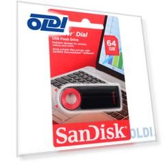 Внешний накопитель 64GB USB Drive <USB 2.0 SanDisk Cruzer Dial (SDCZ57-064G-B35)