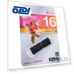 Внешний накопитель 16GB USB Drive <USB 2.0 Silicon Power LuxMini 710 Black (SP016GBUF2710V1K)