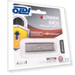 Флешка USB 64Gb Kingston DataTraveler LPG2 DTLPG3/64GB серебристый Locker+G3
