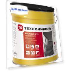 ТехноНиколь Техномаст №21, 20 кг, Мастика битумная