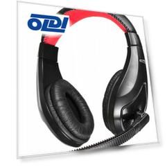 Гарнитура Oklick HS-L100 черный/красный 2м мониторы