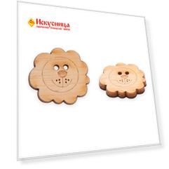 LW766-V45 Набор пуговиц 'Лев', упак./2 шт., Magic Buttons