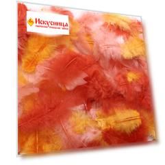 63821021 Декоративные перья красное ассорти 10г Glorex