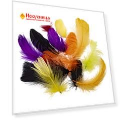 63821129 Декоративные перья ассорти 2г, (30шт.+,-) Glorex