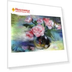 Набор для валяния (живопись цветной шерстью) 'Розы' 21x29,7см (А4)